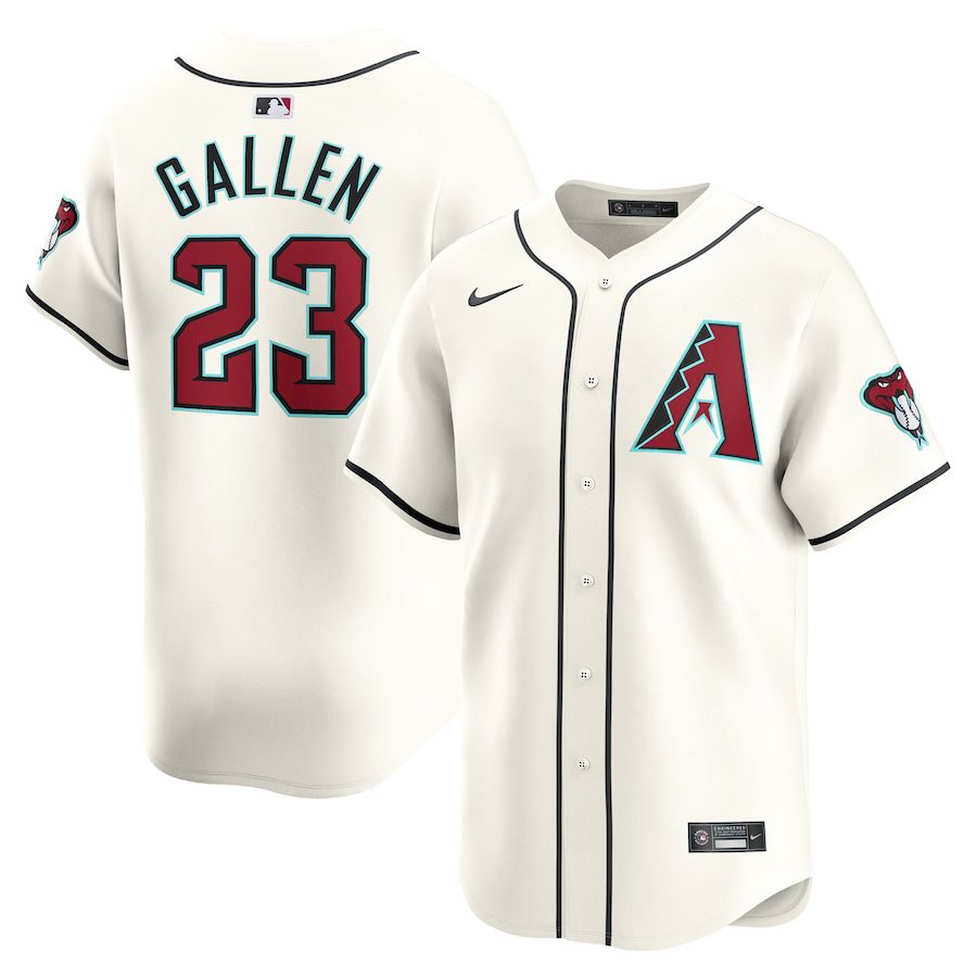 Men Arizona Diamondback #23 Zac Gallen Nike White Home Limited Player MLB Jersey->arizona diamondback->MLB Jersey